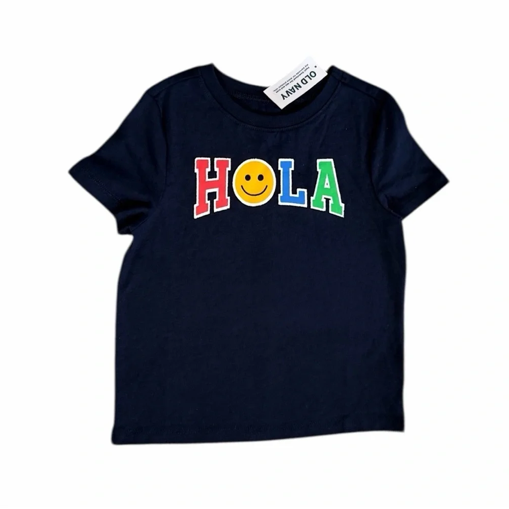 New Old Navy ‘Hola’ Graphic T-Shirt Unisex 3T Toddler  New with tags
